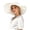White, variant on Wide Brim UV Protection Sun Hat for Women, Floppy Paper Straw Beach Hat, Lightweight Summer Casual Hat, 1 Piece, One Size