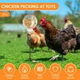 thumbnail image 2 of LINFANG 2 Pack Peck Toy Lightweight Chicken Treat Dispenser Interactive Chicken Slow Feeder Toy Fun Chicken Enrichment Toys for Hens Ducks Large Birds Parrots, 2 of 8