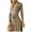 Khaki, variant on cfhntfmh Cocktail Dresses for Women Wrap V Neck Long Sleeve Slim Bodycon Dress Fashion Belted Pleated Mini Dress