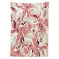 thumbnail image 3 of Ambesonne Floral Tablecloth Rectangular Table Cover, Pastel Florets, 52"x70", Beige Coral Maroon, 3 of 4