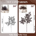 thumbnail image 4 of PERFNIQUE 6 Pack Artificial Plum Cimicifuga Leaf Sprays, 32" Faux Ramosa Branches for Vase, Fall Floral Stems for Table Centerpiece, Farmhouse, Wedding, or Mantel Decor, 4 of 9