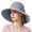 Black, variant on Womens Sun Hat Trendy Striped Sun Protection Extra Wide Brim Bow Beach hat Summer Foldable Floppy Bucket Hat