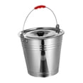 thumbnail image 3 of Abbracc Ice Bucket Stainless Steel Bucket with Lid Metal Bucket Liquid Storage Container 36cm 20L, 3 of 9