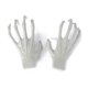 thumbnail image 1 of Manos de esqueleto para Halloween | Garras de calavera de plástico para decoraciones terroríficas, bromas de miedo y accesorios para fiestas de cosplay, 1 of 1