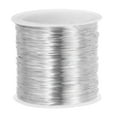thumbnail image 1 of Alambre de Cobre Sólido Uxcell Alambre de Cobre Puro Alambre de Beadado Suave Ataduras de Tallo de Planta de Metal Tono Plateado 28 Gauge 1Pcs, 1 of 5