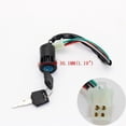 thumbnail image 3 of Interruptor de encendido for motocicleta, 1 x 2 llaves, 4 cables de cobre y goma, ajuste universal for 50, 70, 90, 110, 125, 150, 250 cc, 3 of 6