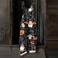 thumbnail image 7 of WULMLEO Women's Halloween Jumpsuits Cotton Linen Adjustable Tie Spaghetti Strap Wide Leg Cute Pants Casual Breathable Overalls Loose Fit Bat Rompers with Side Pocket Navy 3XL, 7 of 7