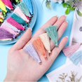 thumbnail image 4 of 80 Pieces Multi-Color Mini Tassels Handmade DIY Silky Tiny Tassels Colorful Keychain Tassel with Golden Jump Rings for Earring Keychain Crafts Making Supplies, 1.8 Inch, 4 of 6