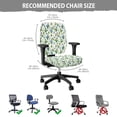 thumbnail image 5 of ZUXONGSY Cactus Office Chair Cover Set of 2 Piece Polyester Chair Protector Cover with Elastic Edge Exquisite Chair Protector Easy to Install Home Furnishing Decoration, 5 of 7