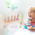 thumbnail image 1 of Juguetes de madera para niños, juguetes de aprendizaje temprano, perfke Juguetes que combinan formas, 1 of 9