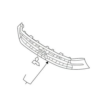 Genuine OE Mitsubishi Upper Grille - 6402A504 Fits select: 2018-2019 MITSUBISHI OUTLANDER SPORT