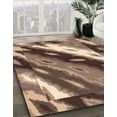 thumbnail image 2 of Ahgly Company Indoor Round Abstract Brown Animal Area Rugs, 7' Round, 2 of 6