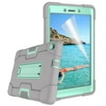 thumbnail image 6 of Dteck Case With Screen Protector For Samsung Galaxy Tab A 8.0 SM-T290 2019 Released (8.0 inches),Shockproof Rubber Armor Hybrid Case Kickstand Hard Protective Cover ,Gray+Mint, 6 of 6