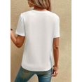 thumbnail image 2 of Vibrant Eiffel Tower Graphic Print Crew Neck T-Shirt - Women's Casual Short Sleeve Tops for Spring & Summer - Relaxed Fit, Breathable, Soft Fabric, Women's Clothing, 2 of 6