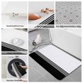 thumbnail image 6 of Black White Striped Bath Mat 3 Piece Bathroom Rug Set, Modern Abstract Art Aesthetics Non Slip Bath Rug Contour Mat and Toilet Lid Cover, Absorbent Shower Mats Soft Bath Rugs and Mats Sets, 6 of 8
