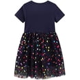 thumbnail image 5 of Vestidos para niñas pequeñas, tutú floral de unicornio, tul, vestido informal de verano, vestido de algodón de manga corta con dibujos animados, 5 of 5