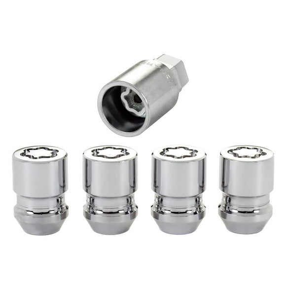 Secure Your Wheels with McGard Chrome Plated Wheel Locks | Set of 4 | Lug Nut Lock for 12x1.25 Thread Size