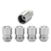 McGard 24157 Chrome Wheel Lock Set M12x1.5 Thread 4 Locks 1 Key for 2021 Toyota RAV4