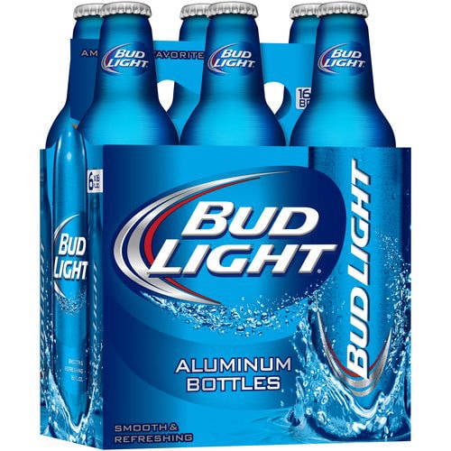 Bud Light Beer 6 Pack 16 Oz Bottles Walmart Com Walmart Com
