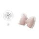 thumbnail image 5 of Reloj de pared decorativo con lazo y almohada, reloj de pared de acrílico, funda de almohada de PP suave, cojín con lazo, adorno adecuado para baño, d, 5 of 8