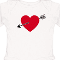 thumbnail image 4 of Inktastic Valentines Day Heart Arrow Boys or Girls Long Sleeve Baby Bodysuit, 4 of 5