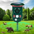 G·PEH Solar Animal Repeller Outdoor, 360°Ultrasonic Animal Repeller