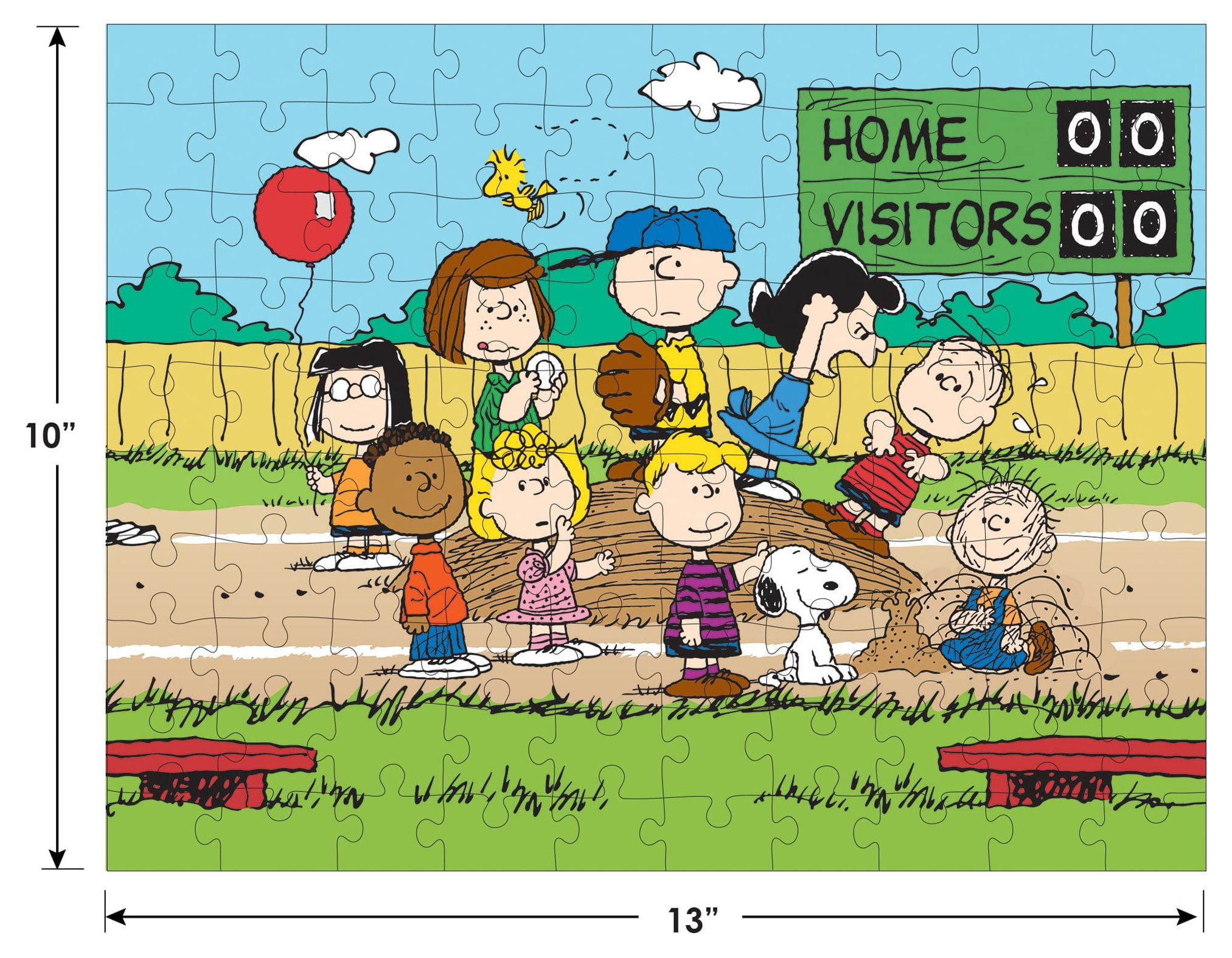 Peanuts 100 Piece Jigsaw Puzzle - Baseball