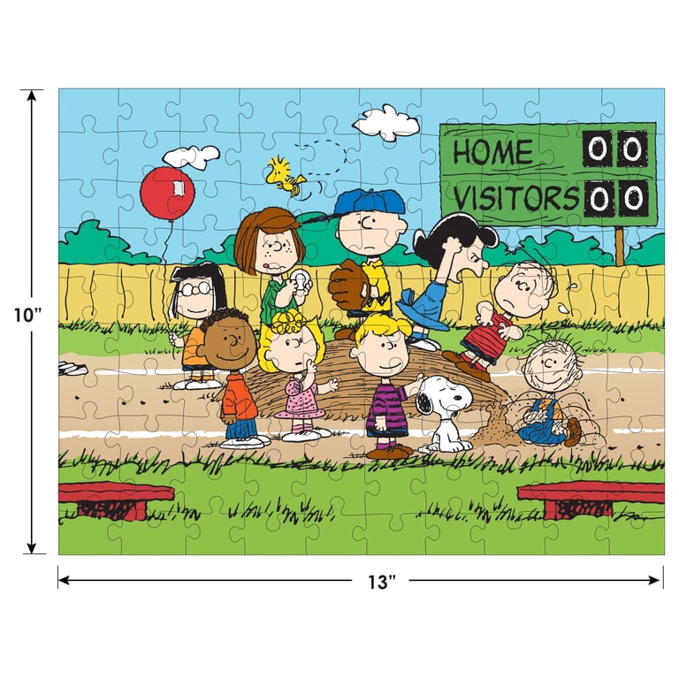 Peanuts 100-Piece Baseball Jigsaw Puzzle photo 5