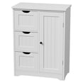 thumbnail image 3 of ZENY Bathroom Storage Cabinet with 3 Drawers and 1 Adjustable Shelf , Entryway Home Decor Furniture Towels Storage Organizer Unit, White, 3 of 8