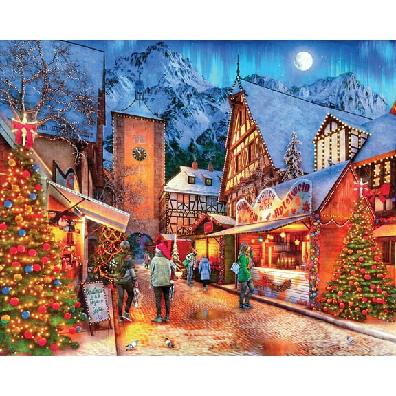 Springbok 1000 Piece Holiday Village Jigsaw Puzzle for Adults - Made in USA