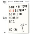 thumbnail image 3 of Tarjeta divertida de 15.º cumpleaños para adolescentes 20,5 x 13,5 cm, 3 of 7