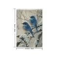 thumbnail image 2 of Blue Jay on Branch 18x12 Inch Durable Polyester Seasonal Garden Flag, Floral Welcome Banner, Double-Sided Outdoor Decor, 2 of 10