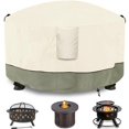 thumbnail image 1 of Cubierta para fogón Dalema redonda 91 cm x 61 cm impermeable beige, 1 of 9