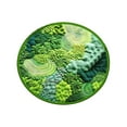 thumbnail image 2 of TERGAYEE Rugs for Living Room Circular Green Plant Moss Rug Imitation Wool Carpet Comfortable Absorbent Water Non-Slip Bathroom Carpet Machine Washable Easy to Clean 31.49'', 2 of 8