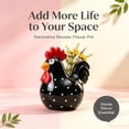 thumbnail image 5 of Rooster‑Shaped Decorative Vase, Farmhouse Style Tabletop Ornament, 5 of 7