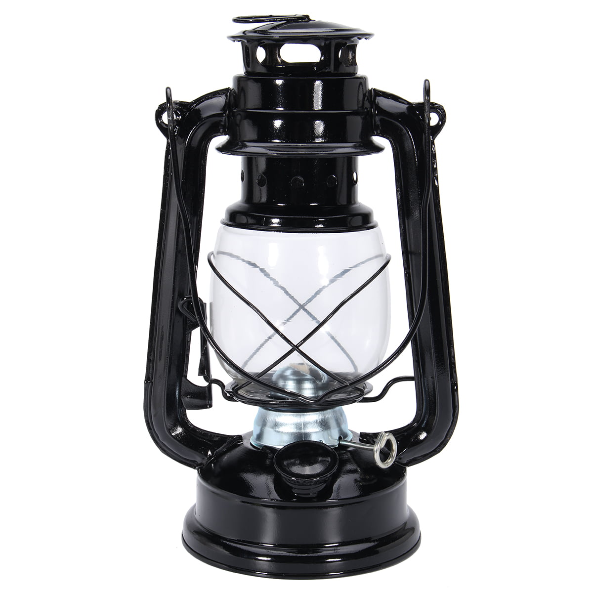 Indoor Outdoor Oil Lantern Kerosene Paraffin Hurricane Light Wick Camping Lamps 