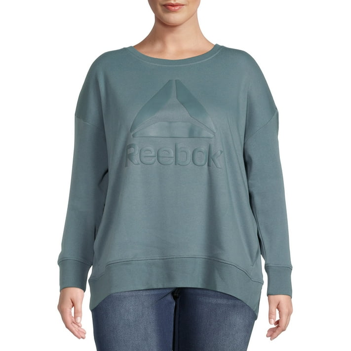 Reebok Women's Plus Gravity Fleece Crewneck Sweatshirt