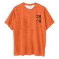 thumbnail image 4 of ALLLIST Womens Summer Tops Orange Short Sleeve Graphic Casual Crew Neck T-Shirts Ladies Tops and Blouses M, 4 of 5
