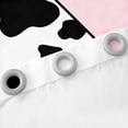 thumbnail image 3 of Erosebridal Initial Monogrammed Curtains Pack of 2 (42Wx63L),Bowknot Cow Print 30%-50% Black Out Curtains,Curtains for Living Room,Kawaii Room Decorative, 3 of 6