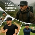 thumbnail image 7 of TOP-EX Men’s Waterproof Cadet Cap, Lightweight Adjustable Military Baseball Hat for Golf, Running & Outdoor Use,Black M/L, 7 of 7