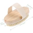 thumbnail image 3 of Xihbxyly Juego de Cepillos Exfoliantes de Baño con Cerdas Naturales, Mango de Madera, Apto para Uso En Seco y Húmedo, Dureza Media, Apto para Pieles Sensibles, 2 Unidades, 12 X 7 Cm., 3 of 3