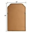 thumbnail image 3 of WallBeyond Wood Frame Rounded Corner Arch Rectangle Wall Mirror for Bathroom, 20" × 30", Natural Wood, 3 of 6