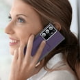 thumbnail image 3 of for Cute Galaxy S24 Ultra Case for Women with Credit Card Holder & Hidden Mirror, Two Layer Shockproof Heavy Duty Protection Cover Protective Wallet Case for Samsung Galaxy S24 Ultra, Purple, 3 of 6