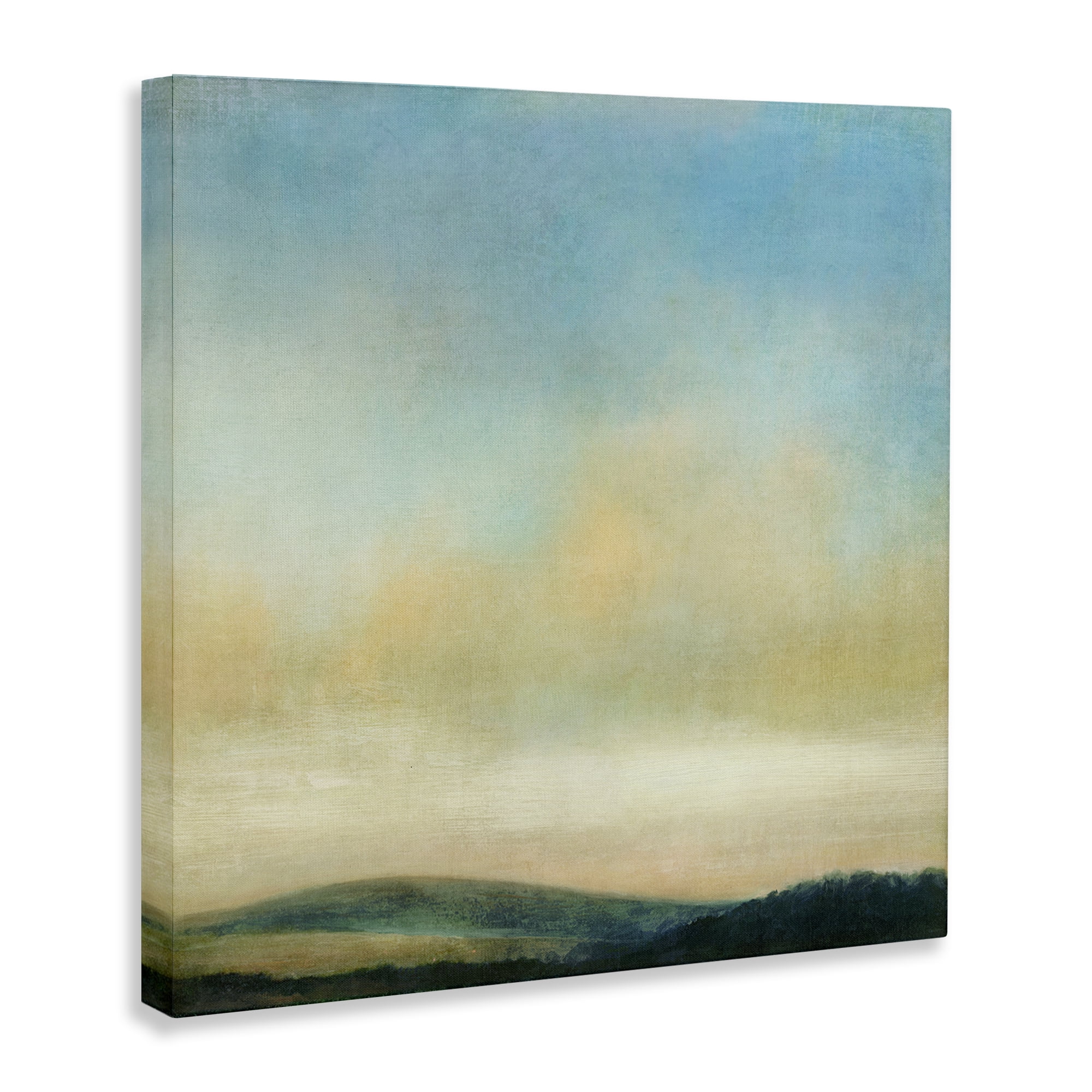 Stupell Industries Cloudy Countryside Fields Landscape & Nature Painting Wrapped Canvas Art Print Wall Art, 36 x 36