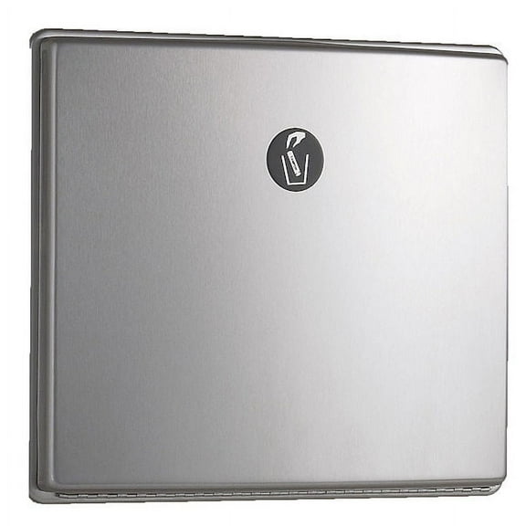 Bobrick B4354 ConturaSeries Sanitary Napkin Disposal 1 Gal. Partition Mounted - Satin