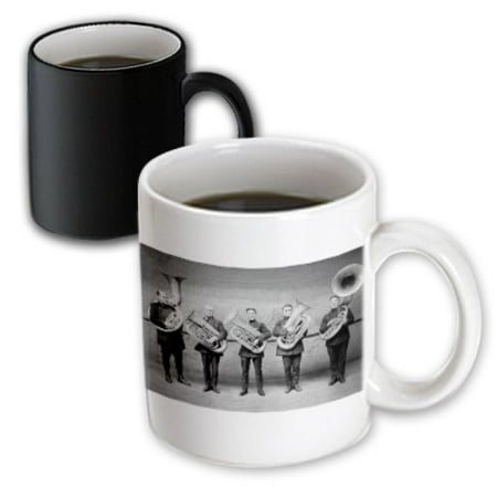 

3dRose Tuba Cops Grayscale Magic Transforming Mug 11oz