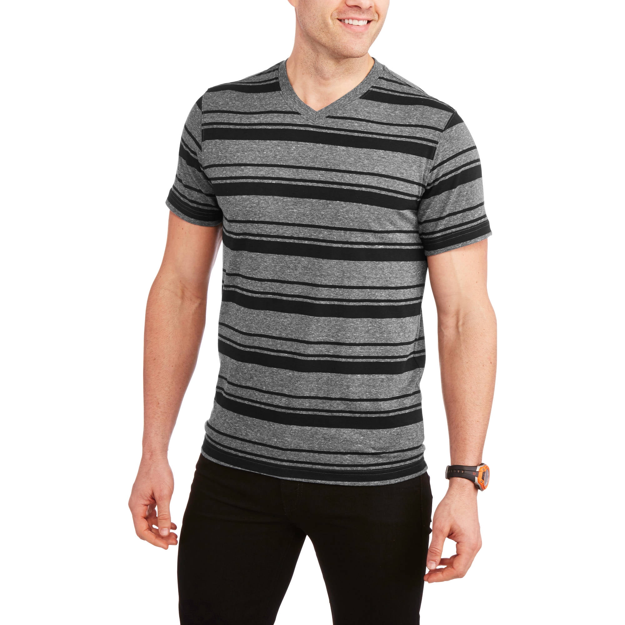 Faded Glory V Neck Tee - Walmart.com