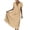 #0083-Khaki, variant on Pounoo Women's Dresses V Neck Short Sleeve Wrap Linen Blend Midi Dress With Waist Tie Casual Beach Wear Lightweight Breathable Loose Fit Vacation Sundresses Gift