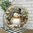 thumbnail image 4 of Wooden Christmas Sign 20 cm x 20 cm With Holiday Themed Design And Multicolor Festive Decorations For Indoor Christmas Decor, 4 of 6
