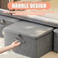 thumbnail image 2 of lixuesong Lockable Soft Storage Bin with Secure Privacy Protective Oxford Fabric PP Organizers for Home Office Dorm Storage, 2 of 2